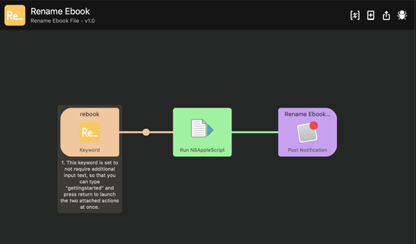 Rename Ebook Alfred Workflow